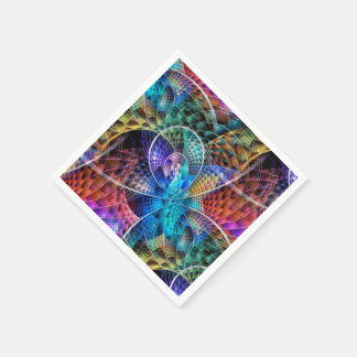 Guardanapo De Papel Fractal de apófise abstrato X