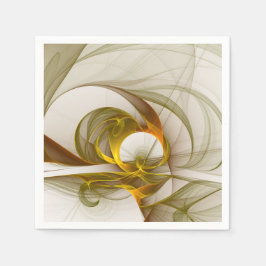 Guardanapo De Papel Fractal de cores metálicas do Precioso moderno