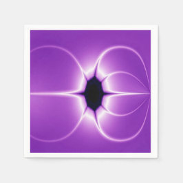 Guardanapo De Papel Fractal Púrpura E Branca