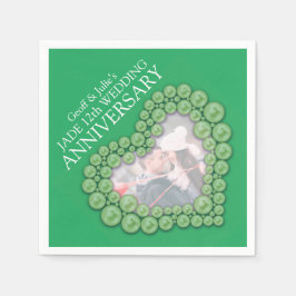 Guardanapo De Papel Fragmentos de fotos do coração do 12 do Casamento