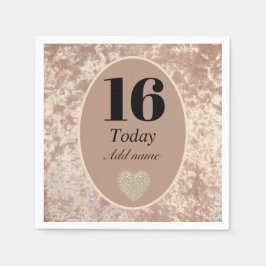 Guardanapo De Papel Fragmentos personalizados de aniversário de veludo