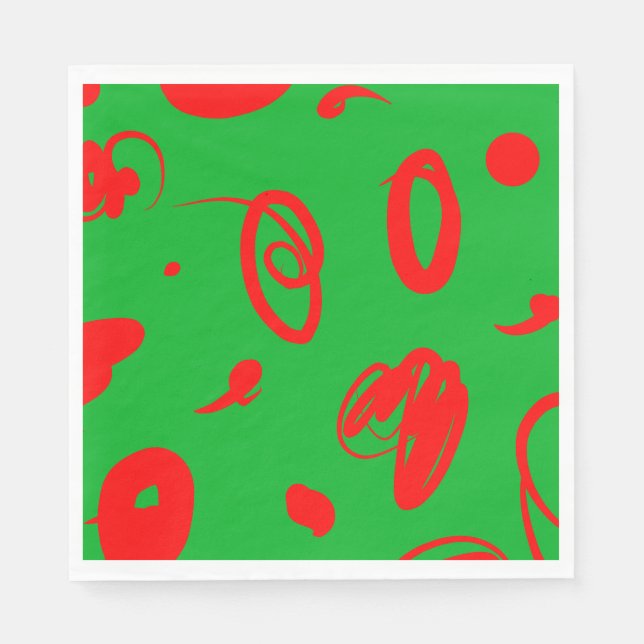 Guardanapo De Papel fralda de papel design da atmosfera de natal abstr (Frente)