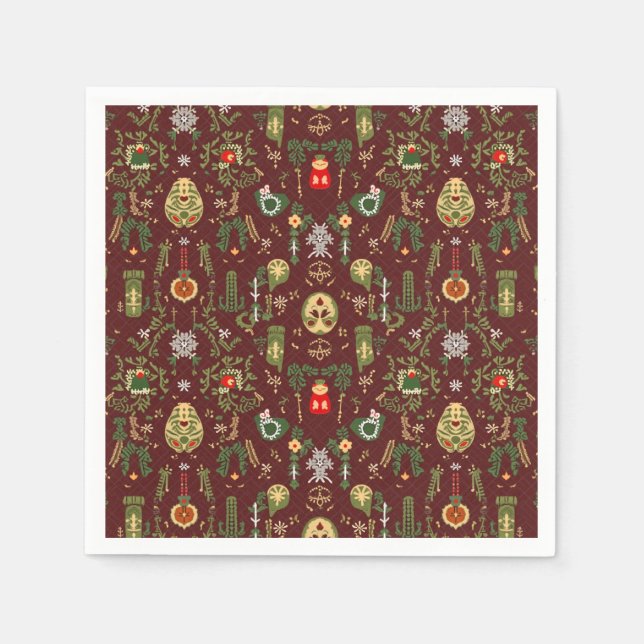 Guardanapo De Papel fralda víbora de Natal (Frente)