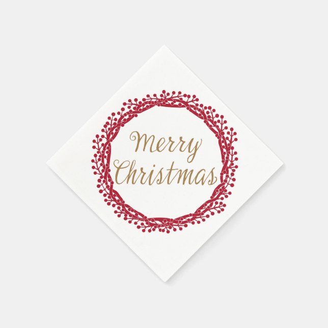 Guardanapo De Papel fraldas-coquetéis de morango de Natal (Canto)