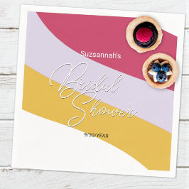 Guardanapo De Papel Framboesa Violeta Mel Fluxos Horizontais