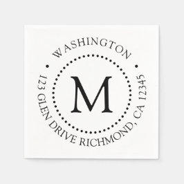 Guardanapo De Papel Frame Dot Personalizado - Antilhas do Monograma