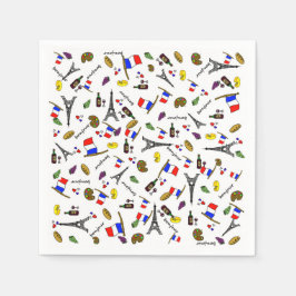 Guardanapo De Papel França Pensava Papel-Padrão Nápoles