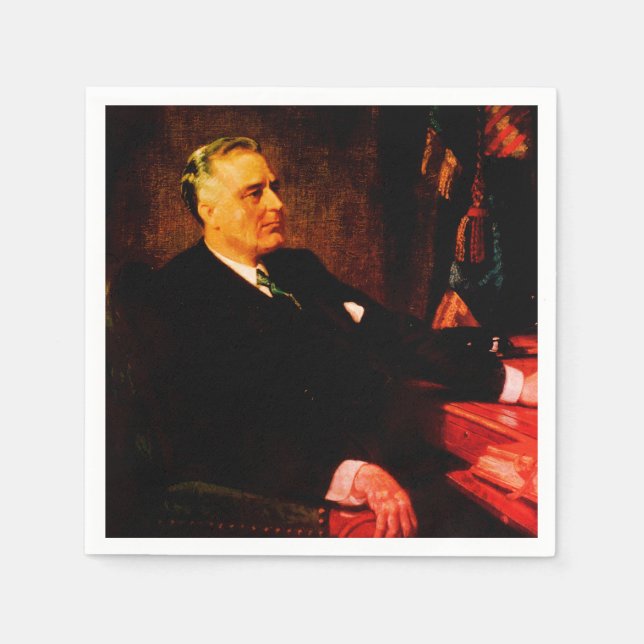 Guardanapo De Papel Franklin D. Roosevelt, ex-presidente democrata (Frente)