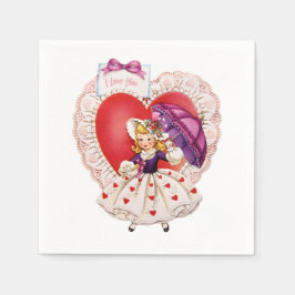 Guardanapo De Papel Frascos de papel para Namorados Vintage