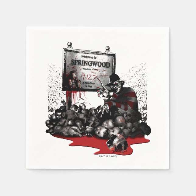 Guardanapo De Papel Freddy vs. Jason | Welcome to Springwood (Frente)