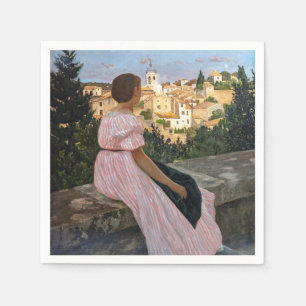 Guardanapo De Papel Frederic Bazille - O Vestido Rosa
