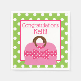 Guardanapo De Papel Frente Personalizada bolinhas Napkins