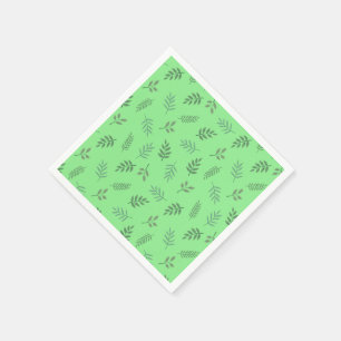 Guardanapo De Papel Frente Verde Folha Napkins - Olho Botânico Fresco