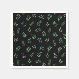 Guardanapo De Papel Frente Verde Folha Napkins - Olho Botânico Fresco