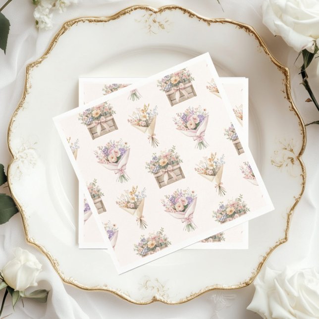 Guardanapo De Papel Fresco do Chá de panela de Buquê do mercado (Criador carregado)