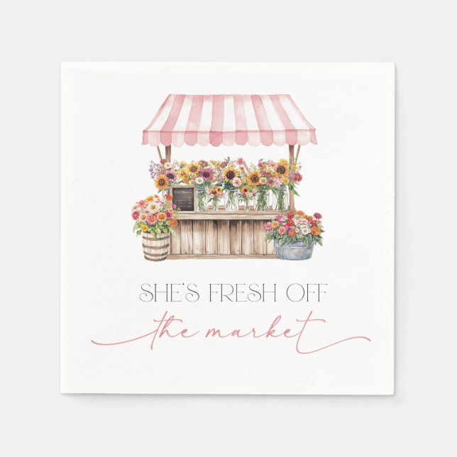 Guardanapo De Papel Fresco do Chá de panela de mercado (Frente)