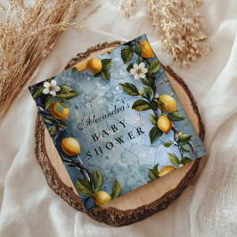 Guardanapo De Papel Fresh Botanical Lemon Baby Shower