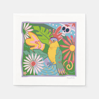 Guardanapo De Papel Frida Kahlo Parrot Graphic
