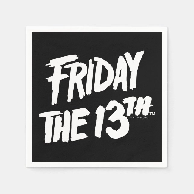 Guardanapo De Papel Friday the 13th | Stacked Painted Logo (Frente)