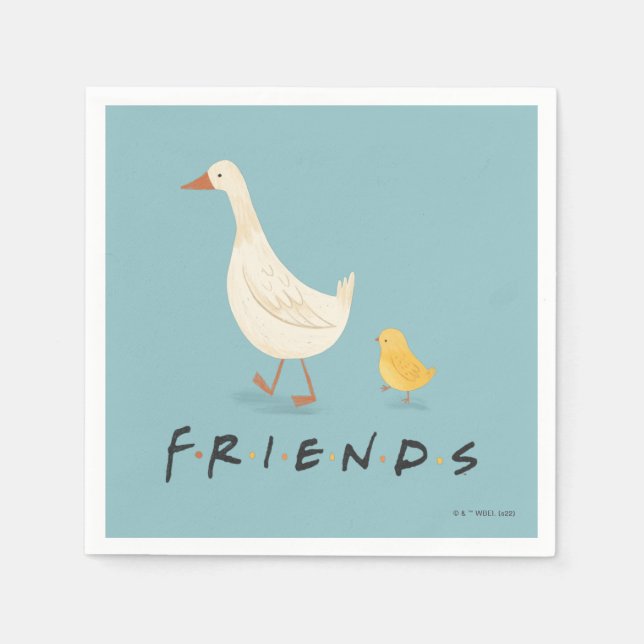 Guardanapo De Papel FRIENDS™ | The Chick and the Duck (Frente)