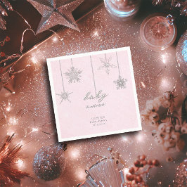 Guardanapo De Papel Frio de neve brilhante externo Flocos de neve cor-