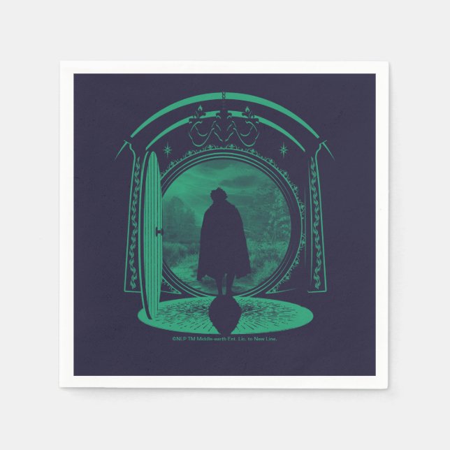 Guardanapo De Papel FRODO™ Leaving THE SHIRE™ Silhouette (Frente)