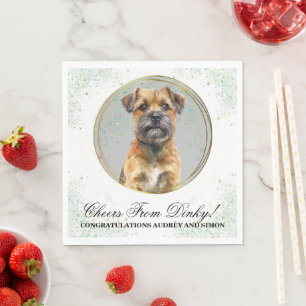 Guardanapo De Papel Fronteira Terrier Wedding Napkins com Cães Foto