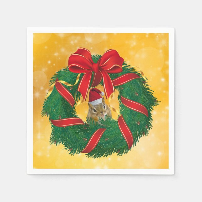 Guardanapo De Papel Frota de Natal de Chips Bonitos (Frente)