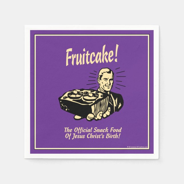 Guardanapo De Papel Fruitcake! A Comida do Nascimento de Jesus (Frente)