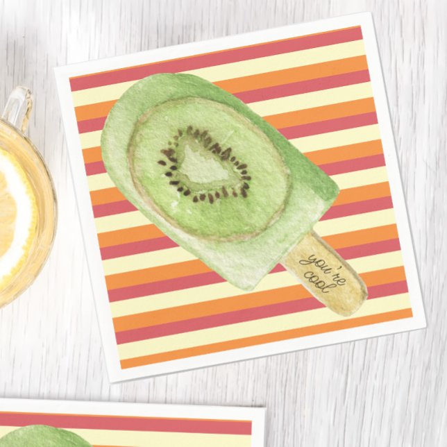 Guardanapo De Papel Fruta Colorida Picolé Legal Verão (Criador carregado)