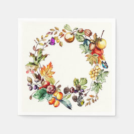 Guardanapo De Papel Fruta de queda e papel de borboleta