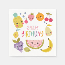 Guardanapo De Papel Fruta moderna Birthday Napkins