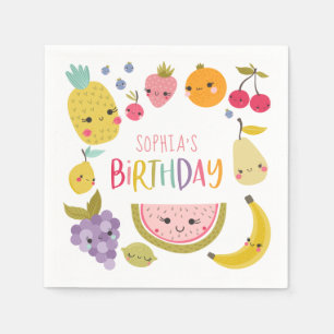 Guardanapo De Papel Fruta moderna Birthday Napkins