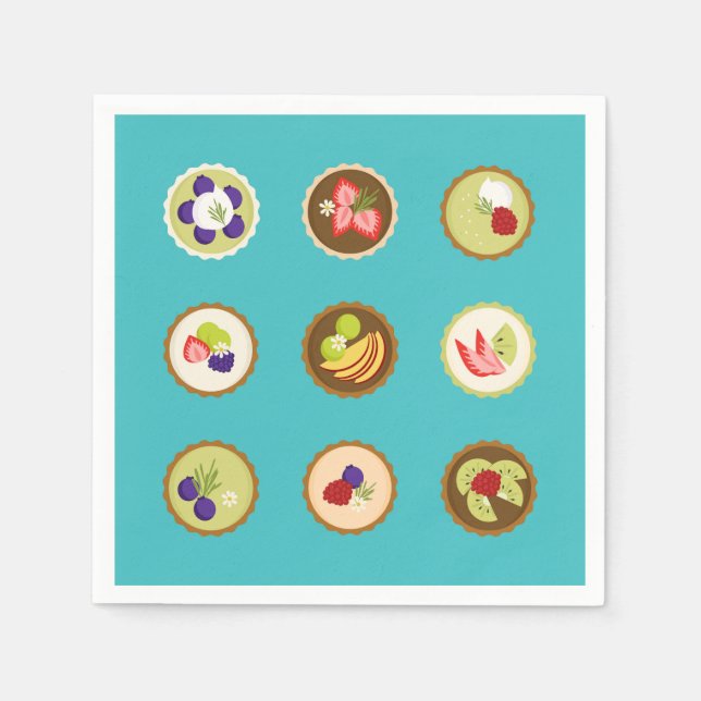 Guardanapo De Papel Fruta Tarts (Frente)