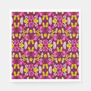 Guardanapo De Papel Fruta Tropical Floral Padrão