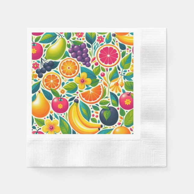 Guardanapo De Papel Frutas coloridas (Frente)