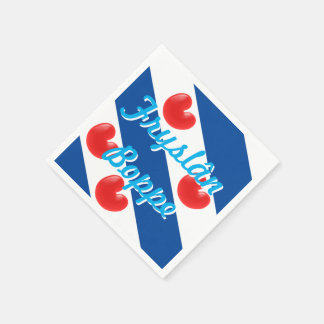 Guardanapo De Papel Fryslan Boppe Friesland Flag