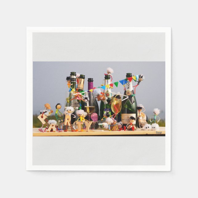 Guardanapo De Papel Fubby's de van een feestje houden, gefeliciteerd ! (Frente)