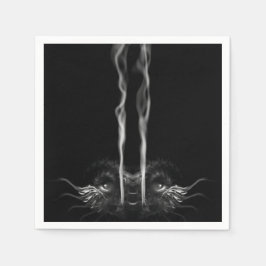 Guardanapo De Papel Fumaça de Dragão Negro