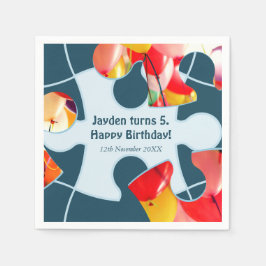 Guardanapo De Papel Fun Jigsaw Puzzle Kids Happy Birthday Name