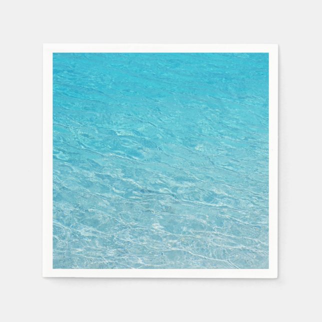 Guardanapo De Papel Fundo do Mar Azul Limpo (Frente)