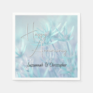 Guardanapo De Papel Fundo Floral Azul Turquesa Empoeirado Aniversário