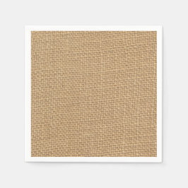 Guardanapo De Papel Fundo Rustic Burlap Impresso