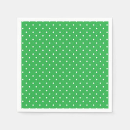 Guardanapo De Papel Fundo verde contínuo com padrão de bolinhas