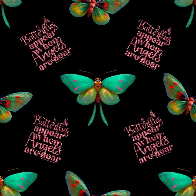 Guardanapo De Papel Funeral Memorial Personalizado Ângels da Borboleta (Criador carregado)