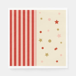 Guardanapo De Papel FunHaus Circus Stripes & Stars Party