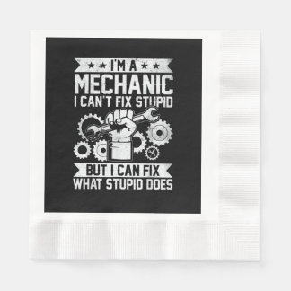Guardanapo De Papel Funny Car Mechanic Engineer Men Women Kids Auto Me