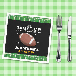 Guardanapo De Papel Funny Celebration: Football Field Birthday boy