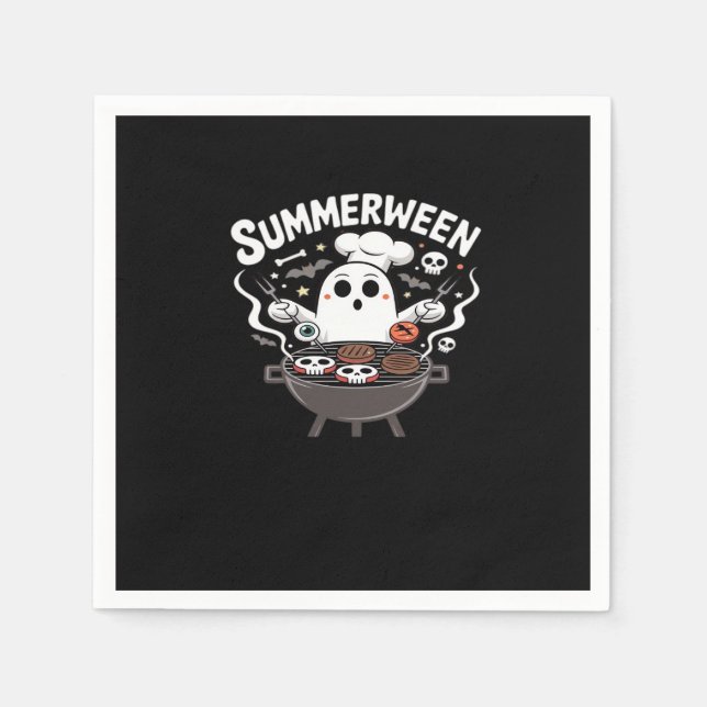 Guardanapo De Papel Funny de CHURRASCO Summerween (Frente)