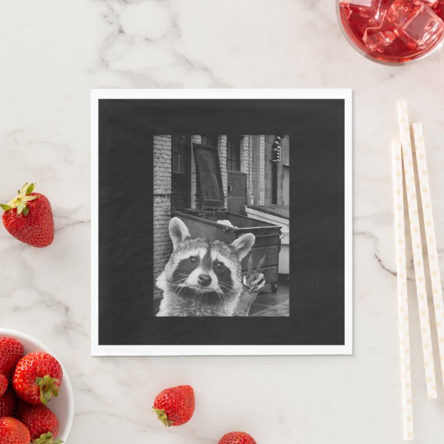 Guardanapo De Papel Funny Raccoon Selfie Raccoon Funny Raccoon (Insitu)